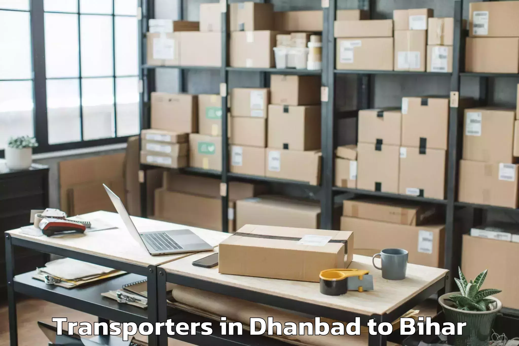 Easy Dhanbad to Bithan Transporters Booking